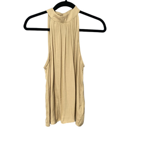 Sleeveless High-Neck Top med -Joie Beige